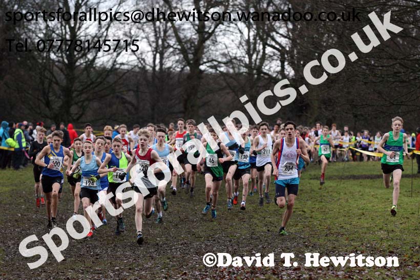 Boys under-15s Northern Cross Country, Knowsley Safari Park. Photo: David T. Hewitson/Sports for All Pics